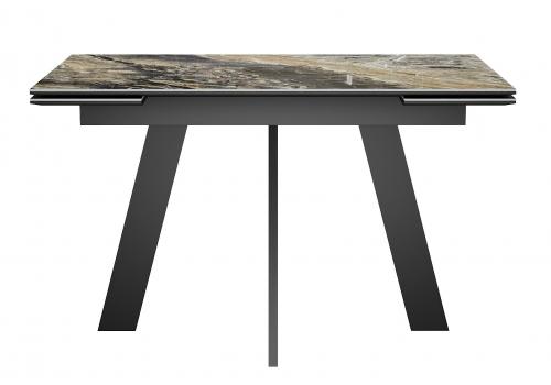  Стол DikLine SKM120 Керамика Amadeus/подстолье черное/опоры черные, фото 4 