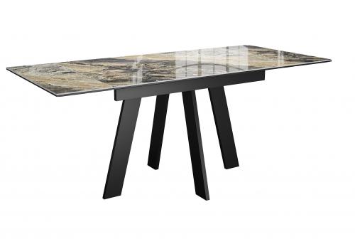  Стол DikLine SKM120 Керамика Amadeus/подстолье черное/опоры черные, фото 2 