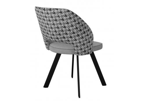  Стул DikLine 274 поворотный SB6/A3 св.сер, ножки черные, фото 3 