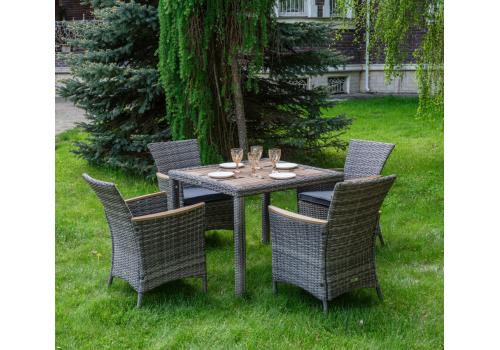  AMELIA обеденный комплект серого цвета на 4 персоны, фото 1 