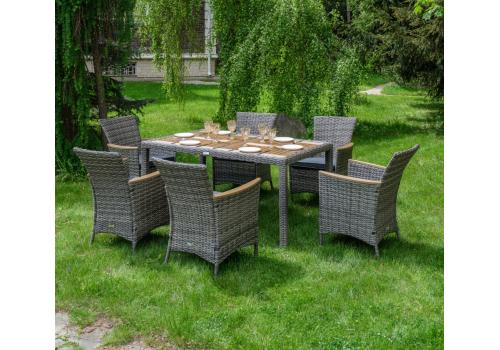  AMELIA обеденный комплект серого цвета на 6 персон, фото 1 