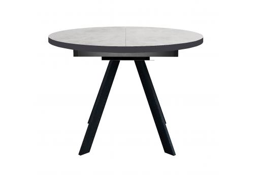  Стол DikLine RD100 Хромикс белый/опоры черные, фото 3 