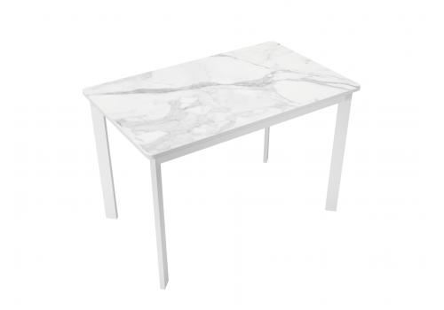  Стол DikLine LK110 Керамика Белый мрамор/подстолье белое/опоры белые, фото 7 