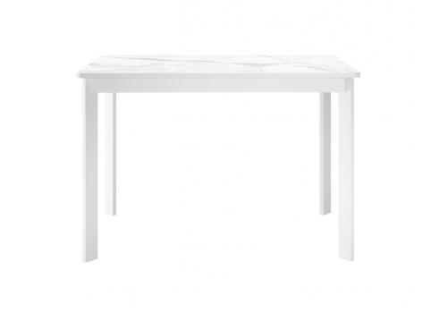  Стол DikLine LK110 Керамика Белый мрамор/подстолье белое/опоры белые, фото 3 