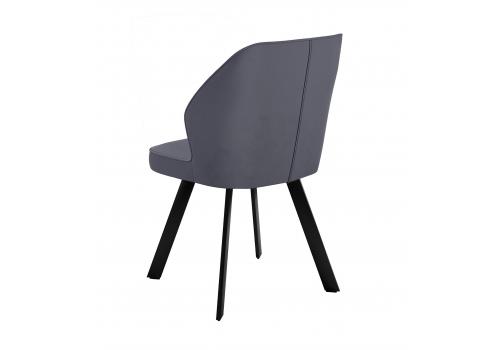  Стул DikLine 232 поворотный B28 ANTRACITE, ножки черные, фото 2 