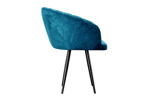  Стул DikLine 442 поворотный, M19 бирюза, ножки черные, фото 3 