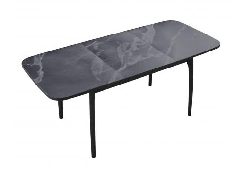 Стол DikLine MK15 Керамика Серый мрамор/подстолье черное/опоры черные, фото 3 