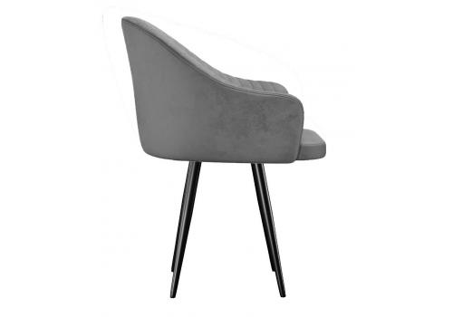  Стул DikLine 439 поворотный, C56 серый, ножки черные, фото 3 