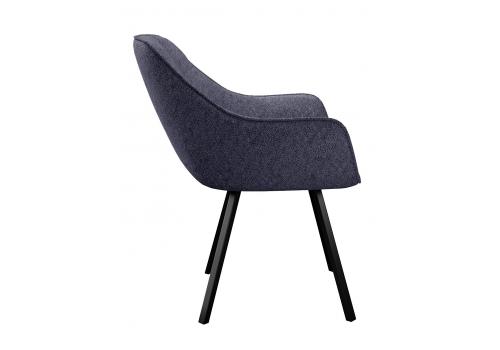  Стул DikLine 252 М поворотный, NS13 GRAPHITE, ножки черные, фото 3 