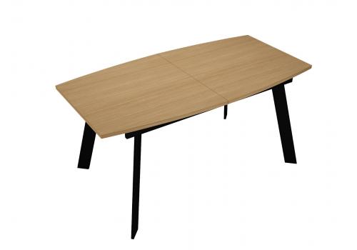  Стол DikLine XL160 Дуб Каселла натуральный, опоры черные, фото 8 