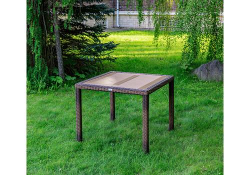  Обеденный стол AMELIA коричневый 90 см, фото 1 