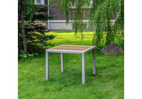  Обеденный стол AMELIA в бежевом цвете 90 см, фото 1 