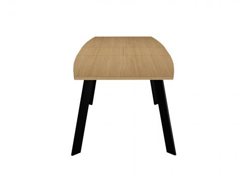  Стол DikLine XL160 Дуб Каселла натуральный, опоры черные, фото 5 