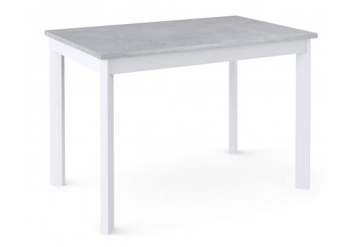  Стол Dikline L110 Бетон (ЛДСП EGGER)/Опоры белый, фото 1 