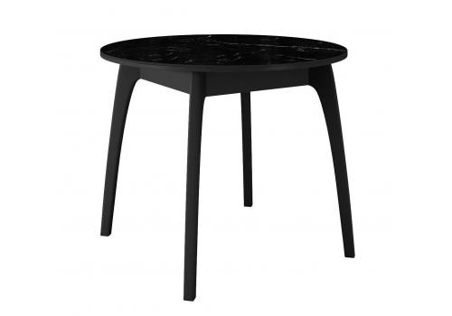  Стол DikLine MK46 Керамика Черный мрамор/подстолье черное/опоры черные, фото 1 