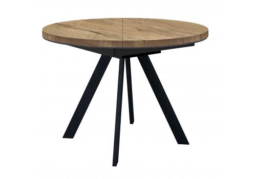  Стол DikLine RD100 Дуб Галифакс/опоры черные, фото 1 