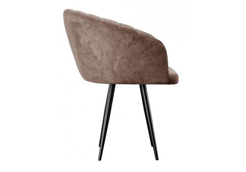  Стул DikLine 442 поворотный, M05 шоколад, ножки черные, фото 4 