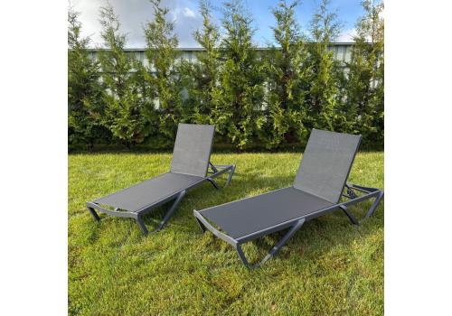  Комплект шезлонгов ENZO в черном цвете, фото 1 