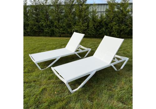  Комплект шезлонгов ENZO в белом цвете, фото 1 