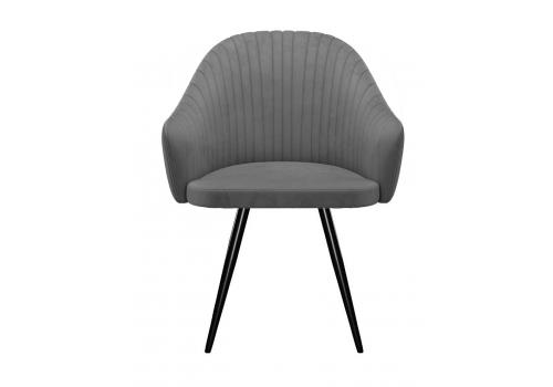  Стул DikLine 439 поворотный, C56 серый, ножки черные, фото 4 