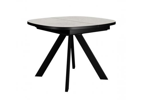  Стол DikLine B110 Хромикс белый/опоры черные, фото 1 