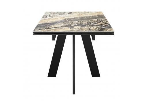  Стол DikLine SKM120 Керамика Amadeus/подстолье черное/опоры черные, фото 8 