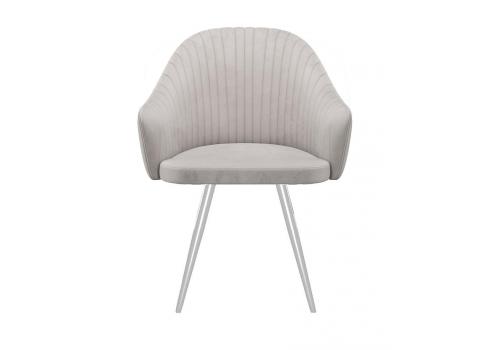  Стул DikLine 439 поворотный, C103 крем, ножки белые, фото 4 