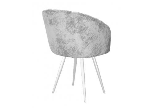  Стул DikLine 442 поворотный, M13 светло-серый, ножки белые, фото 2 