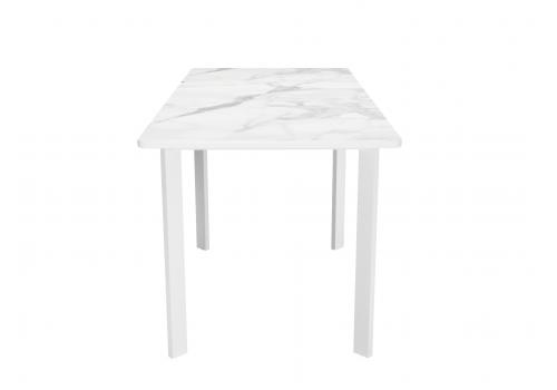  Стол DikLine LK110 Керамика Белый мрамор/подстолье белое/опоры белые, фото 6 