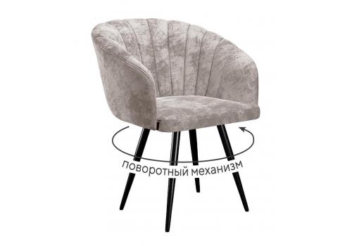  Стул DikLine 442 поворотный, M02 бежевый, ножки черные, фото 1 