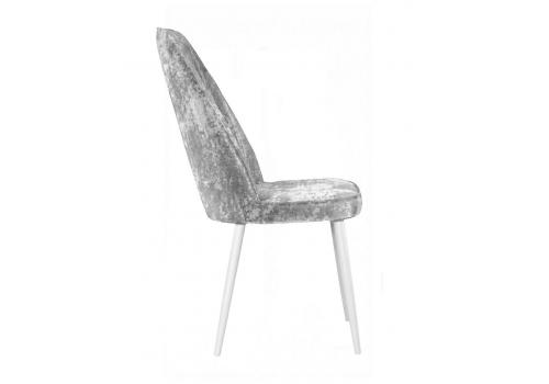  Стул DikLine 327 поворотный M13 светло-серый, ножки белые, фото 3 