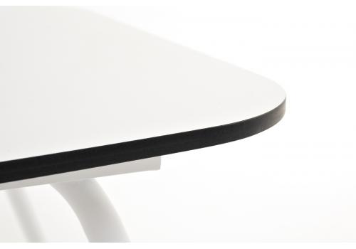  "Верона" журнальный стол из HPL 120х65, H40, каркас белый муар, цвет столешницы "молочный", фото 4 