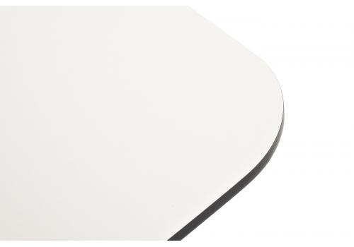  "Верона" журнальный стол из HPL 120х65, H40, каркас белый муар, цвет столешницы "молочный", фото 5 