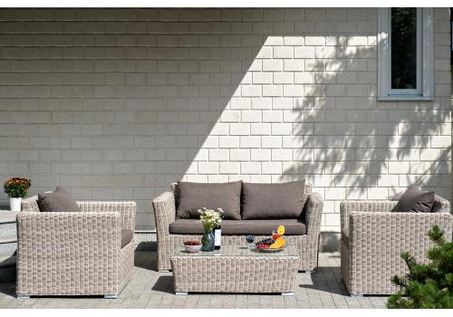  "Капучино" журнальный столик из искусственного ротанга, цвет бежевый, фото 6 