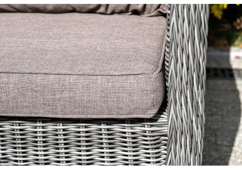 "Гляссе" диван трехместный из искусственного ротанга, цвет графит, фото 11 