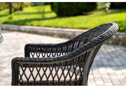  "Дольче" обеденная группа из искусственного ротанга, цвет графит, фото 11 