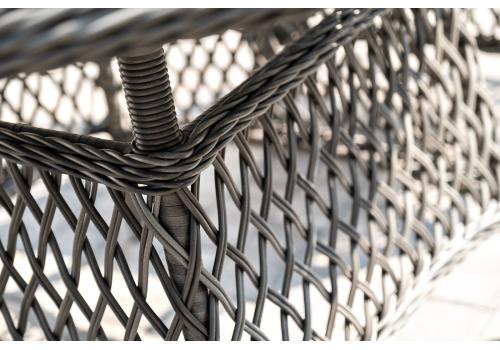  "Дольче" обеденная группа из искусственного ротанга, цвет графит, фото 14 