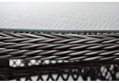  "Дольче" обеденная группа из искусственного ротанга, цвет графит, фото 27 