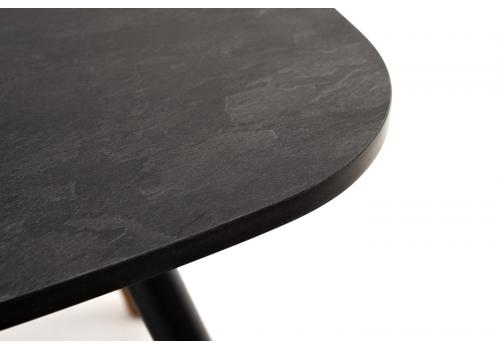  "Верона" журнальный столик из HPL 70х50, H40, каркас черный муар, цвет столешницы "серый гранит", фото 5 