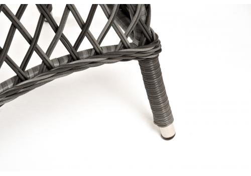  "Алиса" кофейный комплект из искусственного ротанга, цвет графит, фото 6 