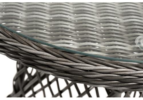  "Алиса" кофейный комплект из искусственного ротанга, цвет графит, фото 7 