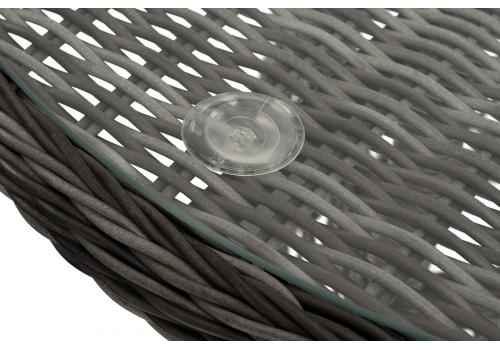  "Алиса" кофейный комплект из искусственного ротанга, цвет графит, фото 8 