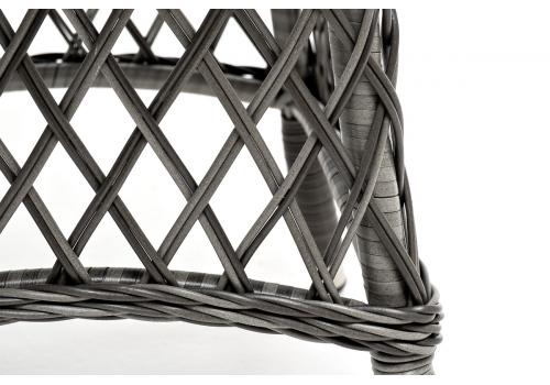  "Эспрессо" плетеный круглый стол, диаметр 80 см, цвет графит, фото 6 