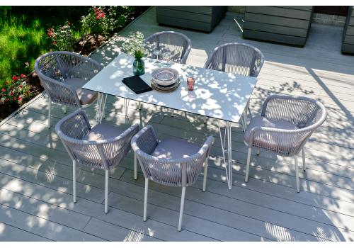  "Руссо" обеденный стол из HPL 150х80см, цвет молочный, фото 1 