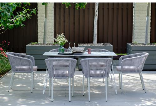  "Руссо" обеденный стол из HPL 150х80см, цвет молочный, фото 2 