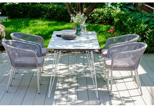  "Руссо" обеденный стол из HPL 150х80см, цвет молочный, фото 7 