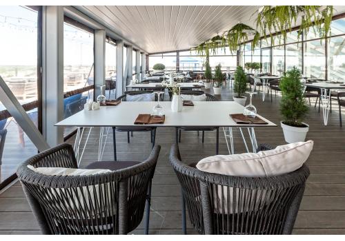  "Руссо" обеденный стол из HPL 150х80см, цвет молочный, фото 11 