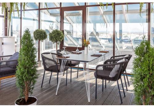  "Руссо" обеденный стол из HPL 150х80см, цвет молочный, фото 14 