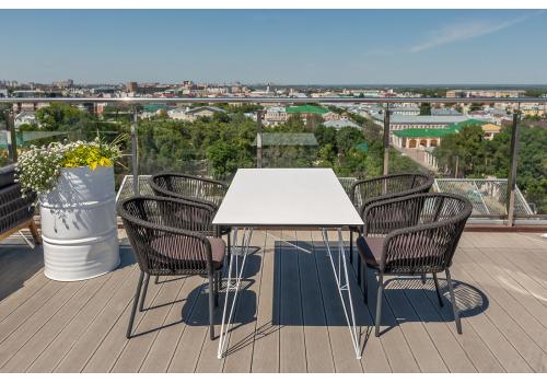  "Руссо" обеденный стол из HPL 150х80см, цвет молочный, фото 16 