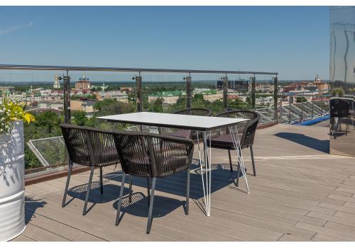  "Руссо" обеденный стол из HPL 150х80см, цвет молочный, фото 18 